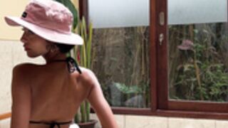 Rita Faez with hat
