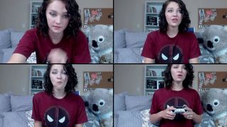 Rileyraine420 fucking herself with a big toy and squirting in doggystyle in cam recording 2017-04-14 065916