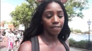 Ellie the Empress walking big tits bouncing