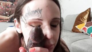 Iris Dark Face with Cum from BBC