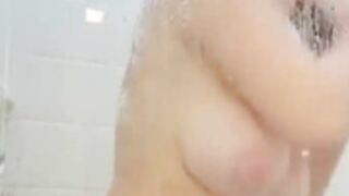 Abigaiil Morris in shower