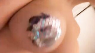 Cece Rose topless pasties bounce