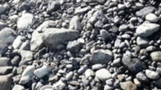 Juliaiva nude on beach slow mo waves