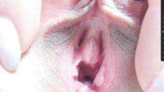 Teenage Open pussy closeup witch Part.1