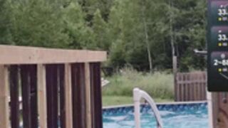 Slut skinny-dipping time with evilvillainess