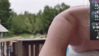 Slut skinny-dipping time with evilvillainess