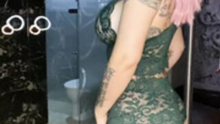 Angelface18 - Spanking Herself and Riding Dildo