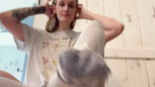 Soccer sock self foot worship 1