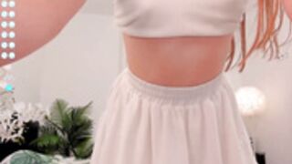 BarbaraBabe18 vibrator and skirt