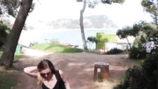 Milla and Vicats On the Beach & Cum in Mouth