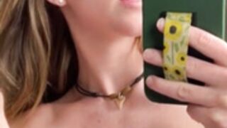 Grace charis toying with her tits