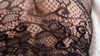 Marta Augustin in body stocking