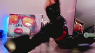 Sonia__Rose latex catsuit