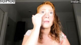 Heidi getting reqdy