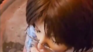 Enafox bathtub blowjob