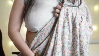 Only@Aleesha hot tease saree