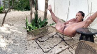 Aubrey Cyles Outdoor Solo Masturbation