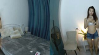 TrishaRey in VR dances around her new Nora toy