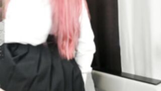 bonnieaytes college uniform tease