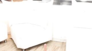 Hot black Colombian woman sits on huge dildo 2018