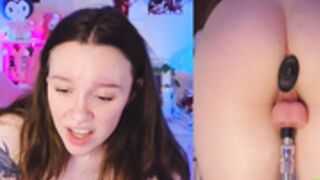 Gwen_Allen has multiple orgasms from fuck machine