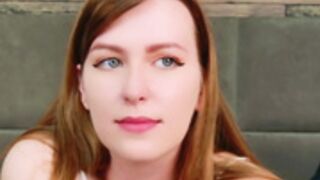 Cute redhead bates in public