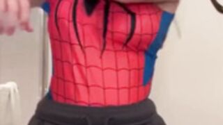 sophieraiin Spider-Man suit PPV