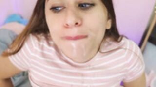 britany589 2021-03-02 Facial Mouth Swallow