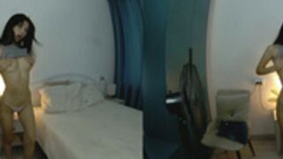 Trisharey strips for you in VR