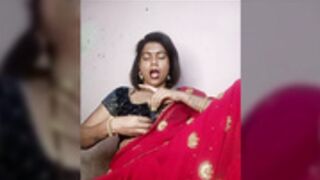 Kajal@Baby pussy play saree
