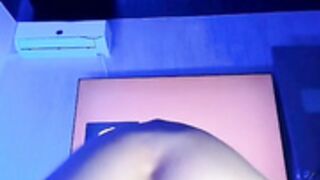 your_fantasy22 pretending to take huge dildo completely