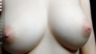 Perfect natural boobs wet and jumping