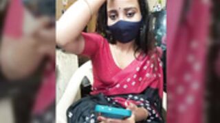 Cute@Tara pussy play saree