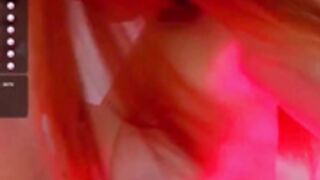 Gwen sucks and takes a load on her tits