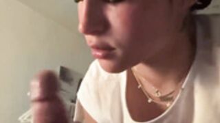 Latina Giving Sensual Blowjob