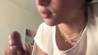 Latina Giving Sensual Blowjob