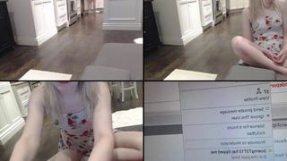 Blondeparis playing with her belly, jumping, smacking her ass in cam recording 2017-05-05 132840