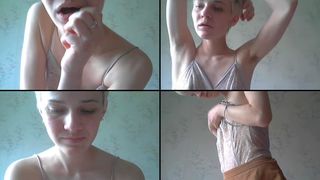 Furbyhunter tit play, pussy play, dildo sucking with gobs of spit in free cam recording 2017-05-09 192250
