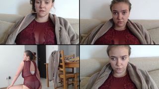 DiamondTits masturbating in her hallway in her see-thru panties in free cam recording 2017-05-09 152833