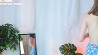 _Blush_Sohpie_ flash tit in the mirror