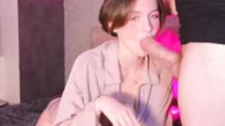 the gril have a fat cock