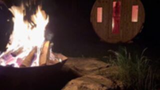 Serenity Cox Sauna Threesome