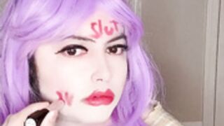 Sissy Mira body writing