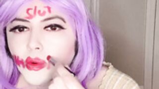 Sissy Mira body writing