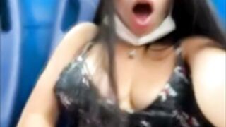 Tefylove20 risky squirts at the bus