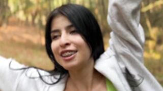 Latina Karol Smith sex in the woods