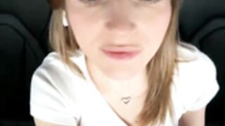 -AngelAri- Cum And Squirt In The Car Part 2