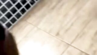 -AngelAri- Cums And Squirts In Public Washroom
