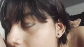 Trixie Walker close up bj and facial