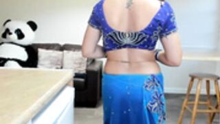 Winterforu teasing with her boobs and body